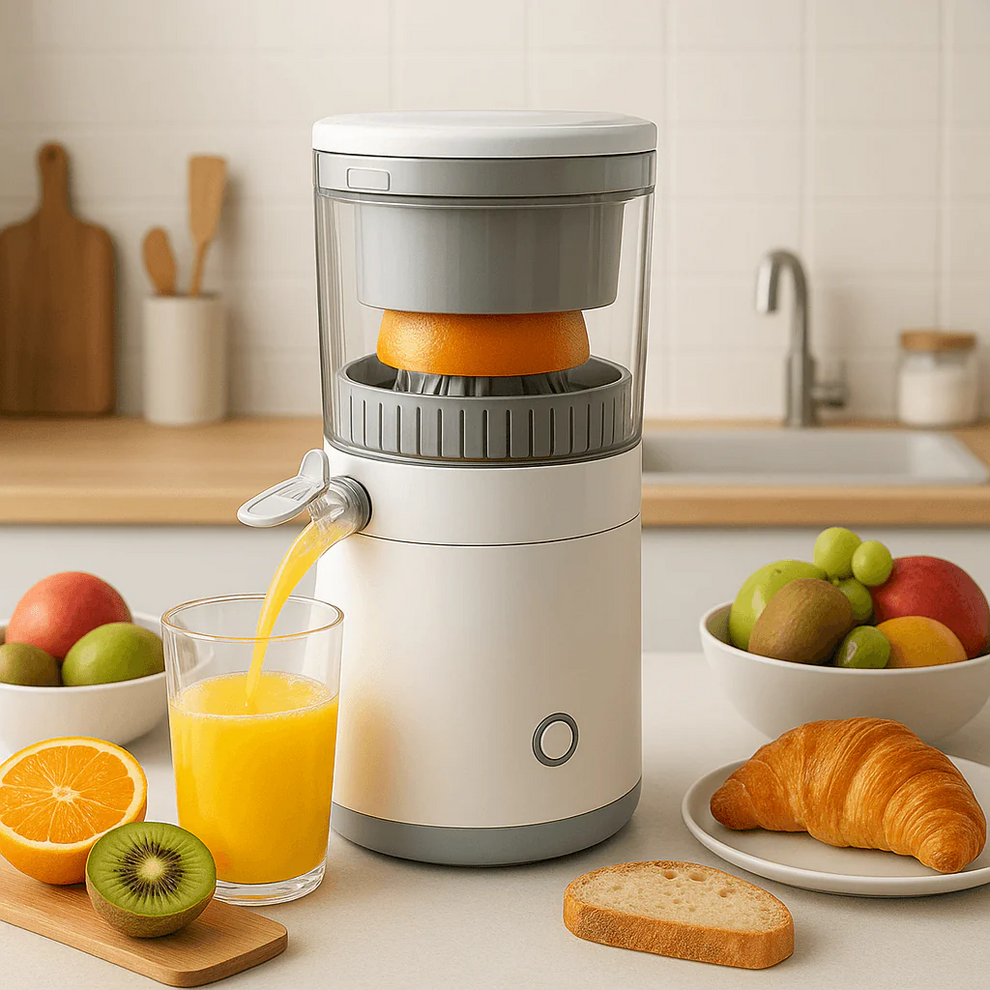 Electric Orange Juicer Machine | Wireless Citrus Press Juicer | for Home & Kitchen